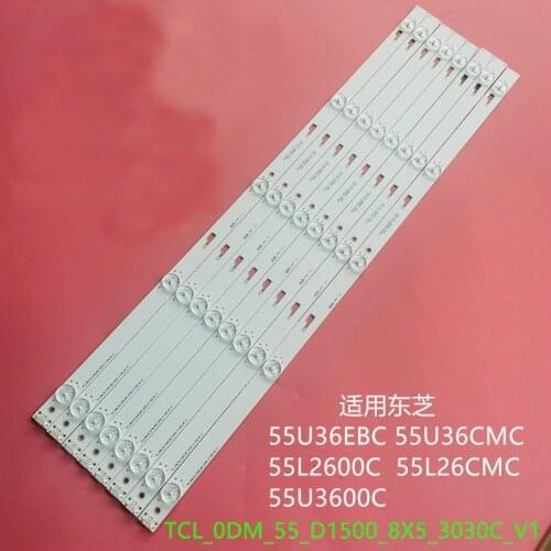 LED backlight bar 5 lamp for YHF-4C-LB550T-YHA 55L26CMC 55L2600C LVF550CSDX 55U3600C 55U36EBC TCL-ODM-55-D1500-8X5-3030C-V1