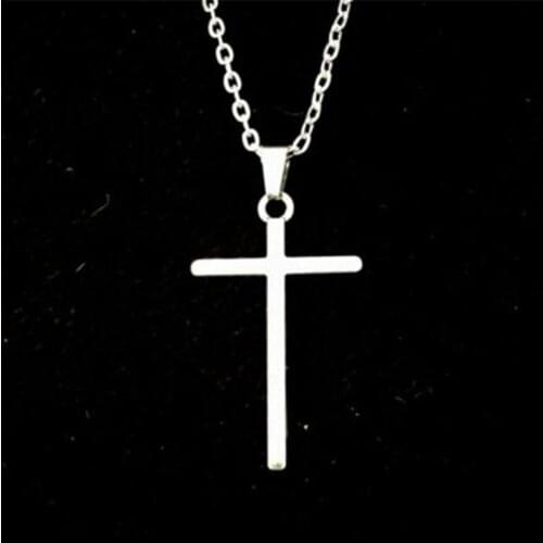 Vintage Gothic Pendants Cross Necklace Cool Street Style Necklaces For Men Women Unusual Chain On the Neck Chains Punk Jewelry