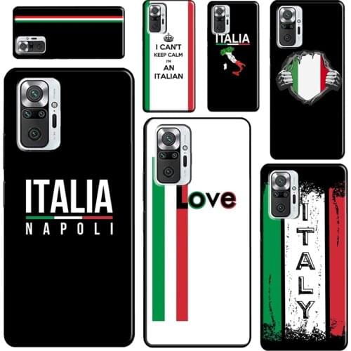 Italy Flag Vintage Italian For Xiaomi Redmi Note 10 Pro 7 8 9S 8T Note 9 Pro Case For Redmi 9C 9T K40 9A Back Cover