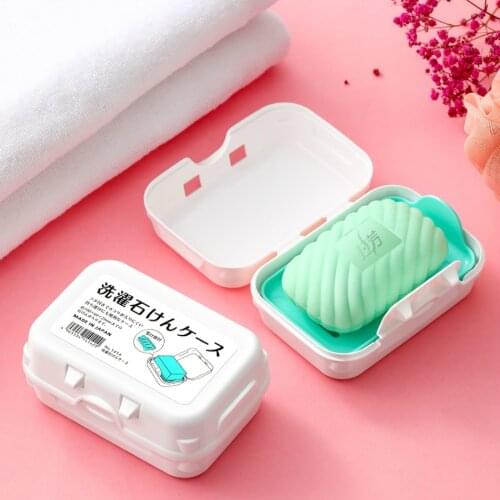 Japan Imported Travel Soap Container Portable Plastic Travel Soap Box with Leachable Interlayer Soap Dish for Bathroom on Sale