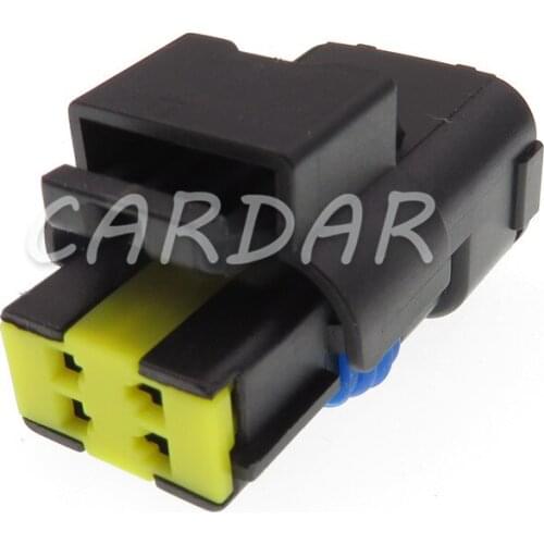 1 Set 4 Pin 15369055 Waterproof Automotive Connector Daytime Running Light Headlight LED Fog Lamp Socket For Cadillac