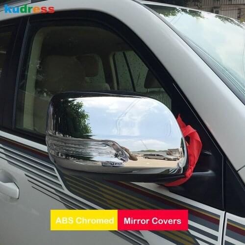 For Toyota Land Cruiser LC200 FJ200 2nd facelift 2016 2017 2018 2019 2020 Chrome Rearview Mirror Cover Trim Car Accessories 2pcs