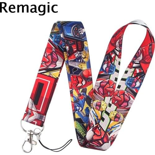 20pcs Tokumei Sentai Go-Busters Terylene Phone Strap Women And Men Mobile Phone Key Neck Lanyard For Students