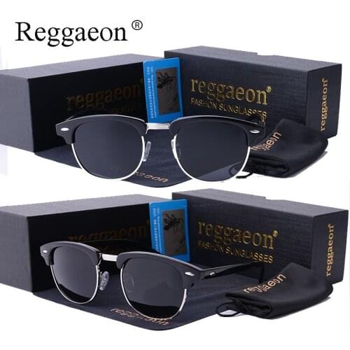 2018 classic reggaeon Fashion New Metal Sunglasses Women Brand Designer Retro Men SunGlasses Man polarized Hot sunglasses uv400