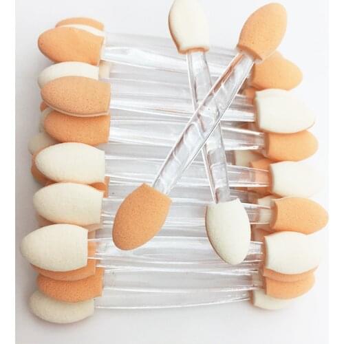 Hot Fashion 30/5Pcs Pro Sponge Stick Eye Shadow Brush Applicator Cosmetic Make up Double-head Eyeshadow Brush For Women Makeups