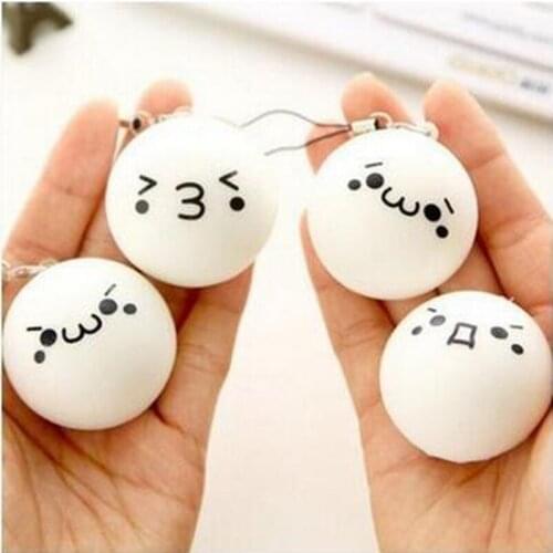 5pcs/set Soft Squish cute expression Squishe Stress Relief Slow Rising Squishy bread Funny Toys For Children Kid Gifts