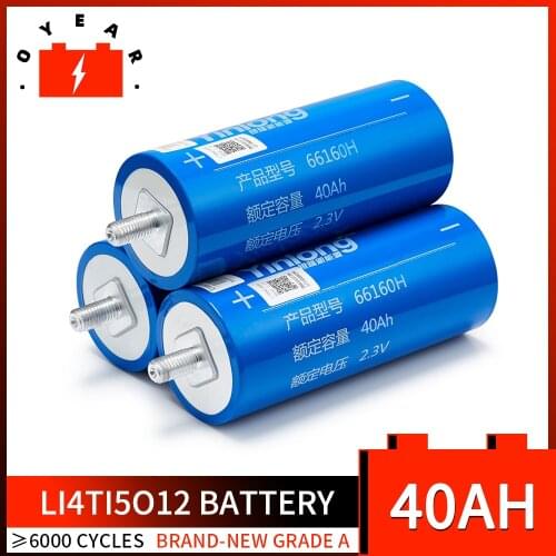 7pcs Brand New 40Ah Lithium Titanate Battery LTO 2.3V 10C Discharge Cells for DIY 12V 24V 36V 48V Battery Pack for YinLong