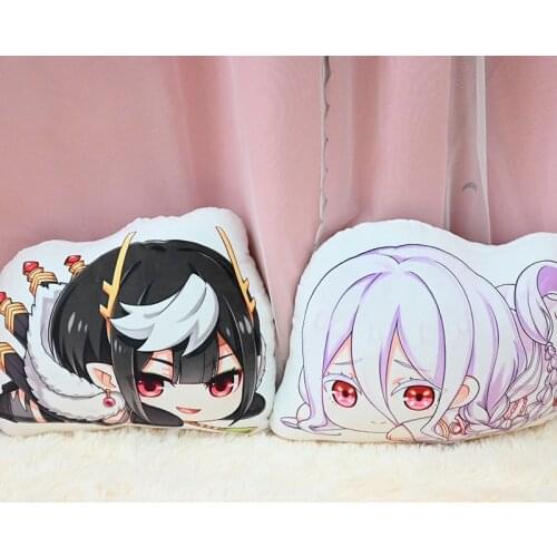 Anime Kumo desu ga, Nani ka? Ariel White Shiraori Cosplay Short Plush Doll Throw Pillow Stuffed Cushion Home Decor Xmas Gifts