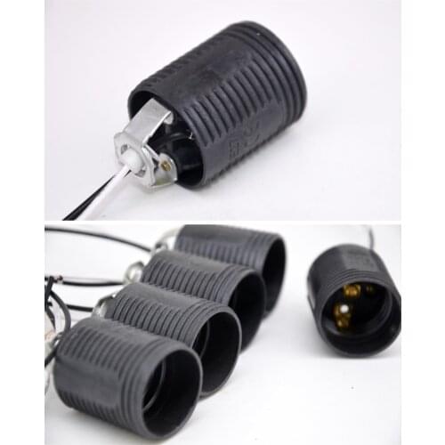 The E27 socket of the water tube lamp is matched with the base of the plastic screw socket