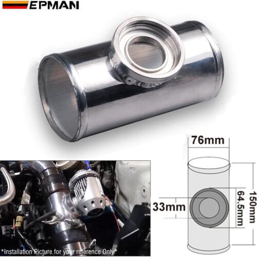 76MM 3" BOV FLANGE PIPE, Aluminum,6" long, for SSQV/SQV Blow Off Valves TK-BOV01FP76