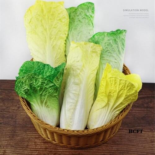 Chinese leaves cabbage Kitchen cabinet hotel restaurant store shop decoration pakchoi celery cabbage fake artificial vegetables