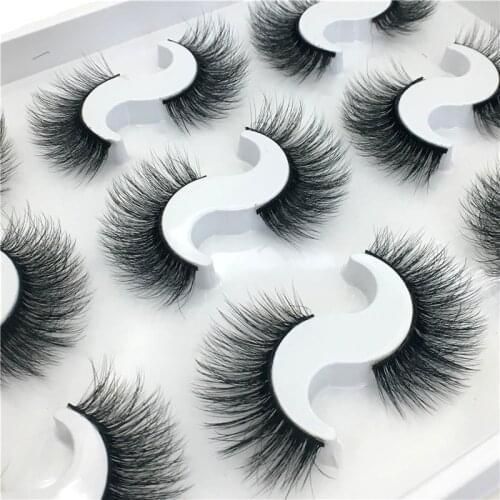 LTWEGO 5/9 pairs mink false eyelashes reusable soft fluffy 3d faux mink lashes book 100% Cruelty free handmade cilios makeup