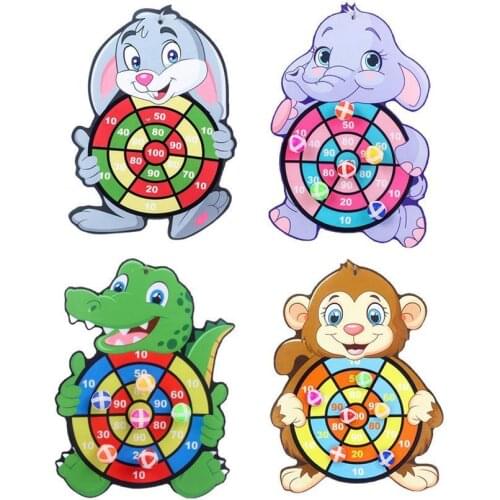 Target Sticky Ball Dartboard Creative Throw Party Sports Toys Indoor Puzzle Interactive Cartoon Dart Board Sticky Ball Baby Toy