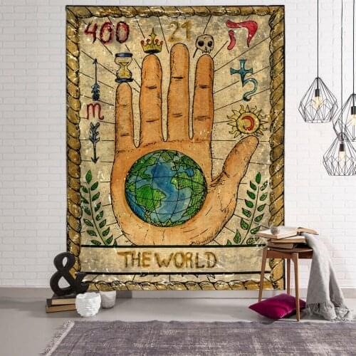Wall Hanging Tarot Tapestry Tapestry Polyester Fabric Tapestries Blanket Bedspread Beach Towels Picnic Mat