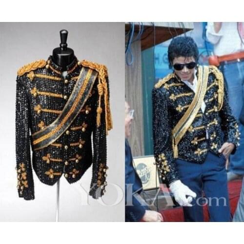New mens suit Jackson sequin costumes stage nightclub bar male band rock singer costume
