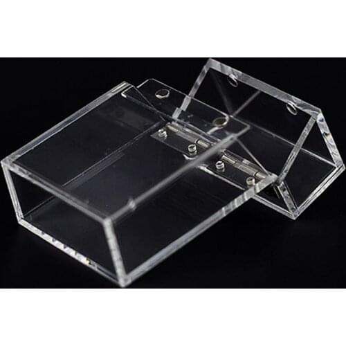 Transparent Acrylic Cigarette pocket Box glitter Transparent cigarette organizer Smoking Plastic card Box Portable cigarette cas