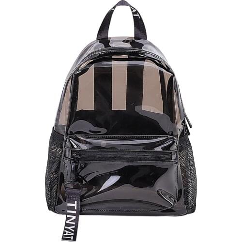 ABAY Transparent Backpack High Quality Large Capacity PVC Waterproof Jelly Backpack Summer Beach Student Fashion Bag