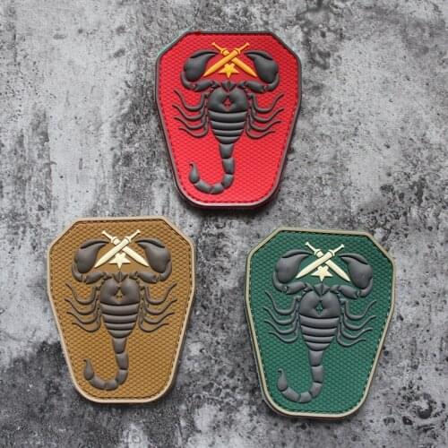 Tactical Monkey Velcro Armband Patch Scorpion Unit PVC Outdoor Magic Stickers Military DIY Badges For Clothes Hat Jacket Bag