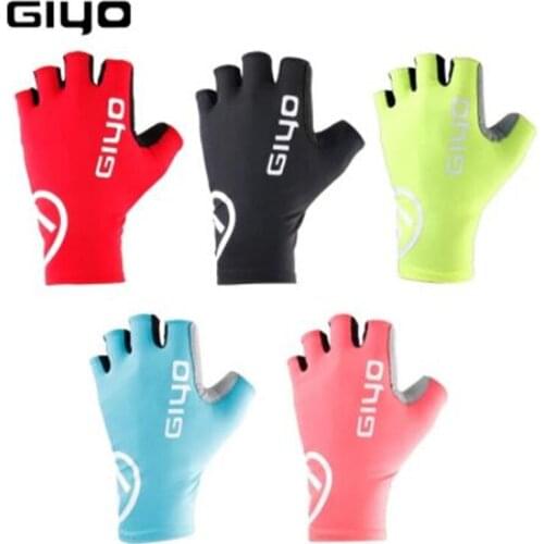 Giyo Breaking Wind Cycling Half Finger Gloves Anti-slip Bicycle Mittens Racing Road Bike Glove MTB Biciclet Guantes Ciclismo