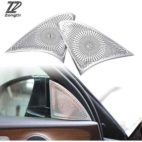 ZD 2pcs Car Styling Audio Speaker Door Loudspeaker Trim sound Mesh Grille Covers For Mercedes Benz E Class E200L E300L W213