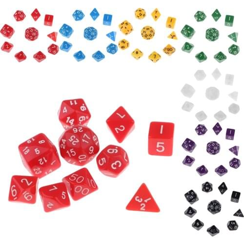 10 Pieces D4-D30 Multi-Sided Dices For D&D Table Game