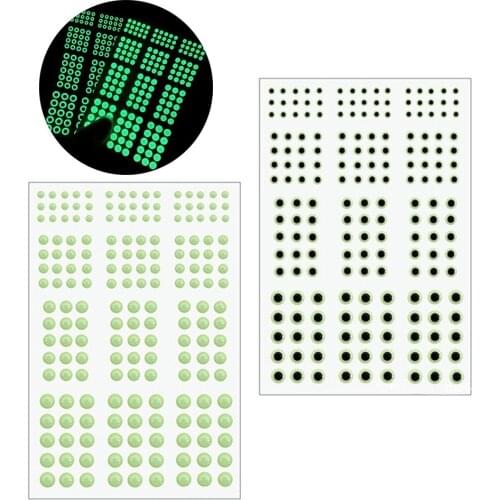 183pcs/sheet Super Luminous 3D Bait Eye Lure Fish Eye Luminous Fish Eye DIY Fly Fishing Luminous Fish Eye Fishing Tool Pesca