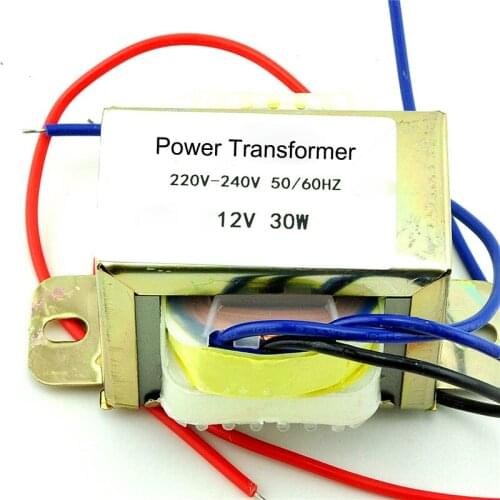 30w double AC 12v power supply transformer: input: 220v/50hz output: double AC +-12v power amplifier