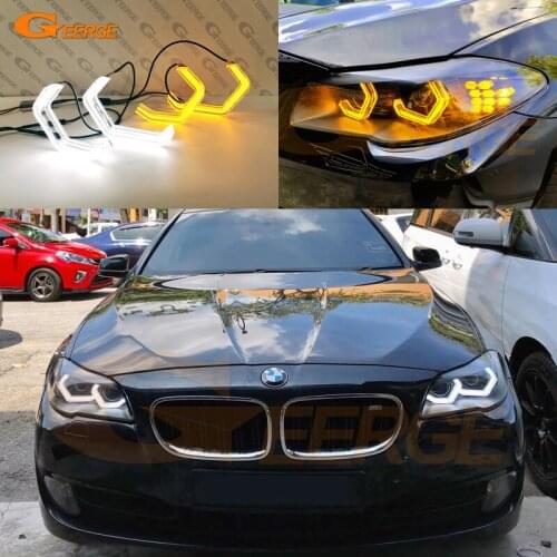 For BMW F10 F11 F18 520i 523i 525d 528i 530d 530i 535d 535i M5 Ultra Bright Concept M4 Iconic Style LED Angel Eyes Day light