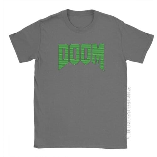 Doom Commodore 64 Retro 8 Bit T Shirt Men 100% Cotton T-Shirt Retro Game Barbarian Thulsa Snake Cult Tees