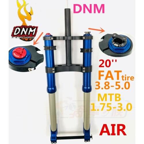 DNM Fat Snow 20‘’ 3.0 4.0 5.0 Ebike Electric bicycle Air Fork mtb 1-1/8"150*15mm Three trees hanging on motorcycle