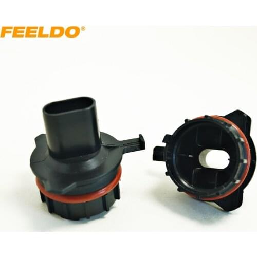 FEELDO 2pcs Car Bulbs Socket Conversion Adapter For BMW E39 5-Series Type1 H7 HID Xenon Bulb Low Beam Installation #HQ1056