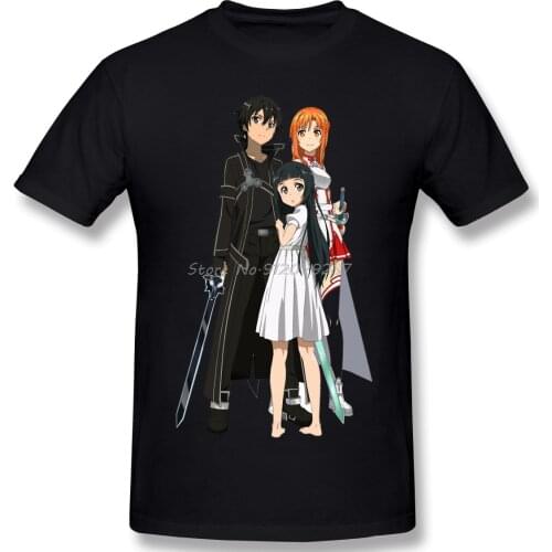 Customization Clothing Sword Art Online Alicization Sao T-Shirt Kirito Asuna Outre Fashion TShirt Tees Streetwear Harajuku