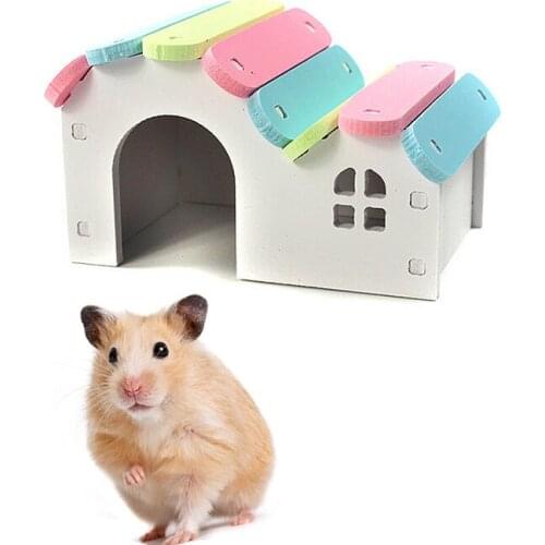Hamsters Nest House Loft Bed Cage Nest Pet Castle Self Assembly Pet House