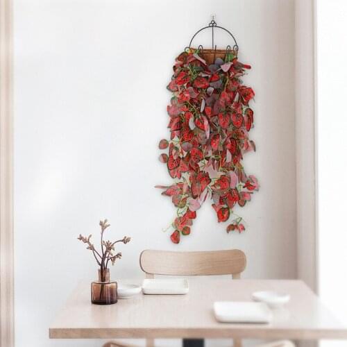 100CM Artificial Green Plants Hanging Ivy Silk Leaves For Home Wedding Party Bathroom Garden Wall Creeper Fake Plant Decoration