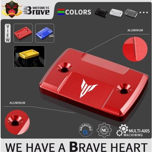 Moto Aluminum Front Brake Fluid Reservoir Oil Cap Cover For Yamaha MT-03 MT-25 2015 2019 2017 2018 2016 MT 03 25