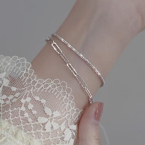 Fashion Bracelet Necklace Creative Geometry Chain Temperament Minimalist Jewelry For Women Party Best Birthday Gift