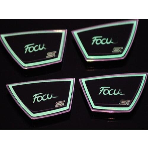My Good Car Car Luminous Inner Door Bowl Decoration Trim Cover Sticker for Ford Focus 3 4 Sedan Hatchback 2012 - 2017 Acc