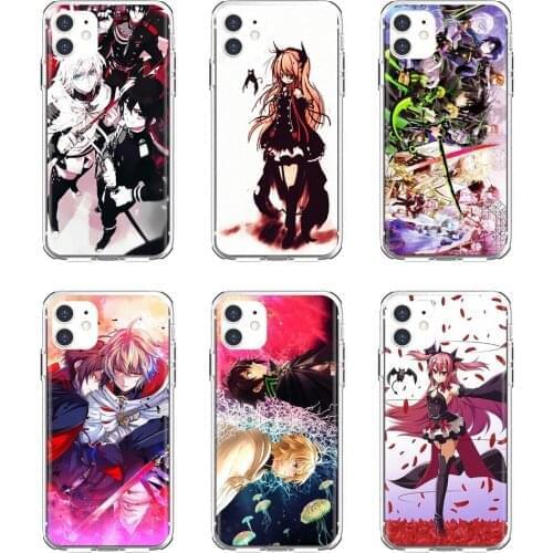 Soft Cover Bag For Xiaomi mi Redmi Note 3 4 4X 5 6 7 8 8t 9 9s 9t 10 pro lite Anime-Owari-no-Mikaela-Seraph-of-the-End