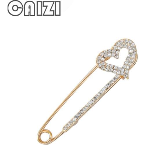 MZC 2019 Rhinestone Heart Bowknot Brooches and Enamel Pins for Women Bells Clothes Broach Wedding Dress Jewelry Accessories Gift