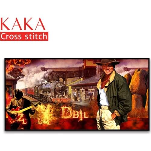 Cross stitch kits,Embroidery needlework sets with printed pattern,11CT-canvas for Home Decor Painting,Landscape Full NCKS015