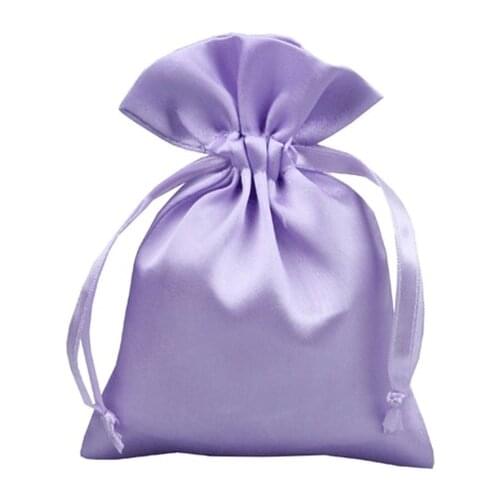 Satin small cheap drawstring bag customized jewelry bags wholesale custom gift bag wholesale for jewelry gift hair accessories