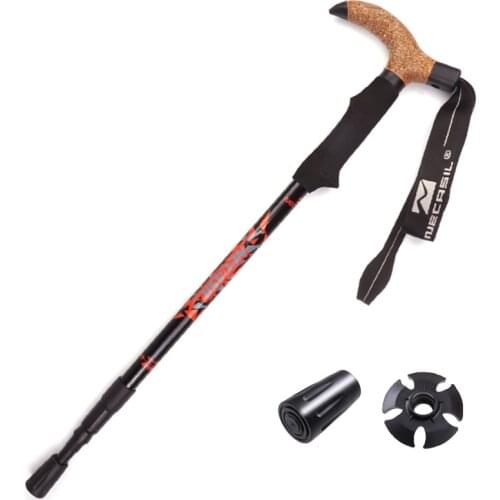 Fonoun Carbon Walking Sticks Ultra Light Climbing Alpenstock 55-120cm Antiskid Wear Resistance Shock Absorption FGP02