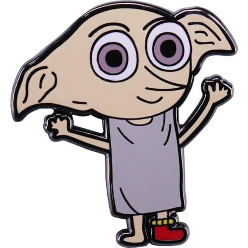 Bad elf dobby pin fun quirky wizard brooch great collection