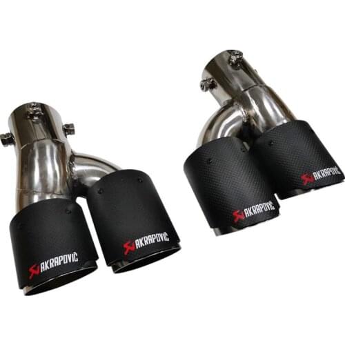 Suitable For New Bmws 3-series 5-series G38 G20g28 Carbon Fiber Tail Refitted with 325li Double Outlet Exhaust Pipe