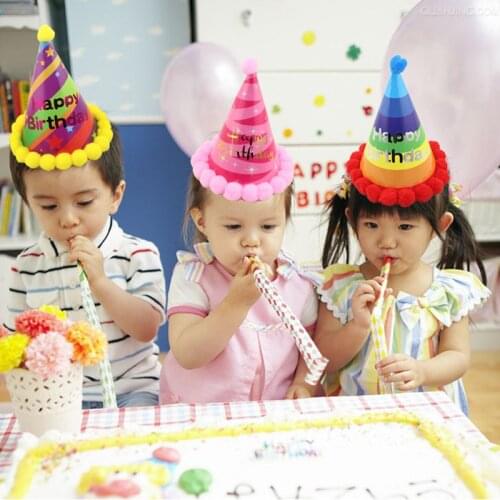 6.5cm Blowing Long Nose Children Blowout Unicorn Horn Cosplay Party Noise Maker Toys Whistle for Kids Celebration Party Supplies