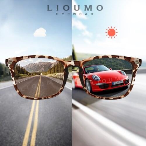 New Fashion Design Sunglasses Polarized Women Men Photochromic Glasses Driving Goggle Chameleon Tinted lens Leopard gafas de sol