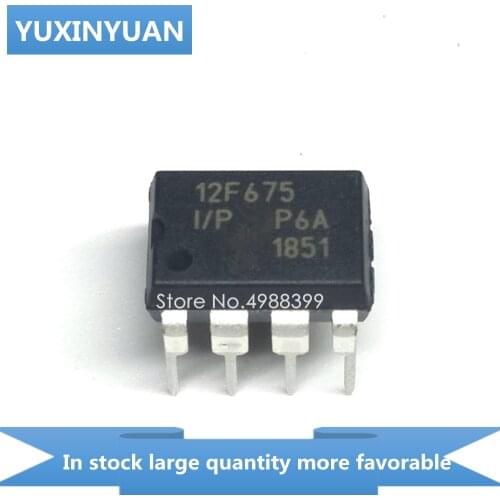 YUXINYUAN 1pcs PIC12F675-I/P 12F675 PIC12F675 DIP-8 NEW in stock