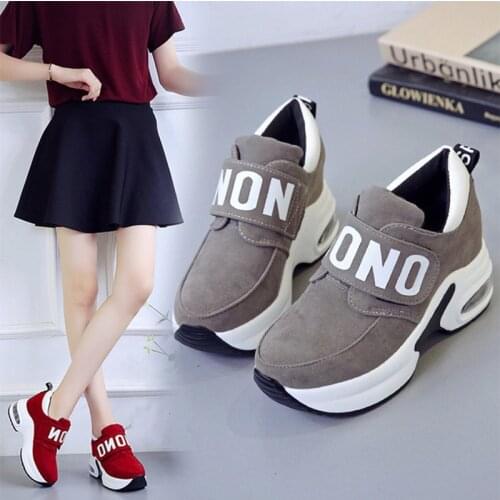 Womens Sneakers Thick Bottom Hook Loop Leopard Platform Shallow Female Vulcanized Shoes Leisure Female Walking Footwear 2021