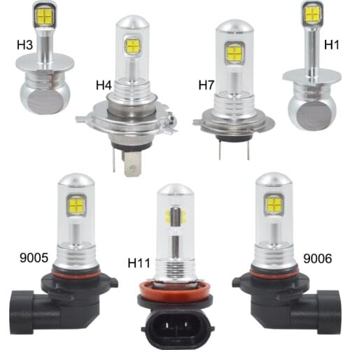 2pcs LED Car fog lights H1 h3 h7 h11 hb4 9006 hb3 9005 White 6000K LED Car Fog Lamp Auto lights Car Light Source