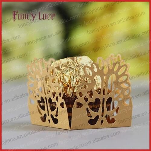 2017 New Items Love Heart Candy Box, Chocolate Holder, Wedding Decoration Paper Candy Wrappers, Table Dessert Decoration, 25pcs